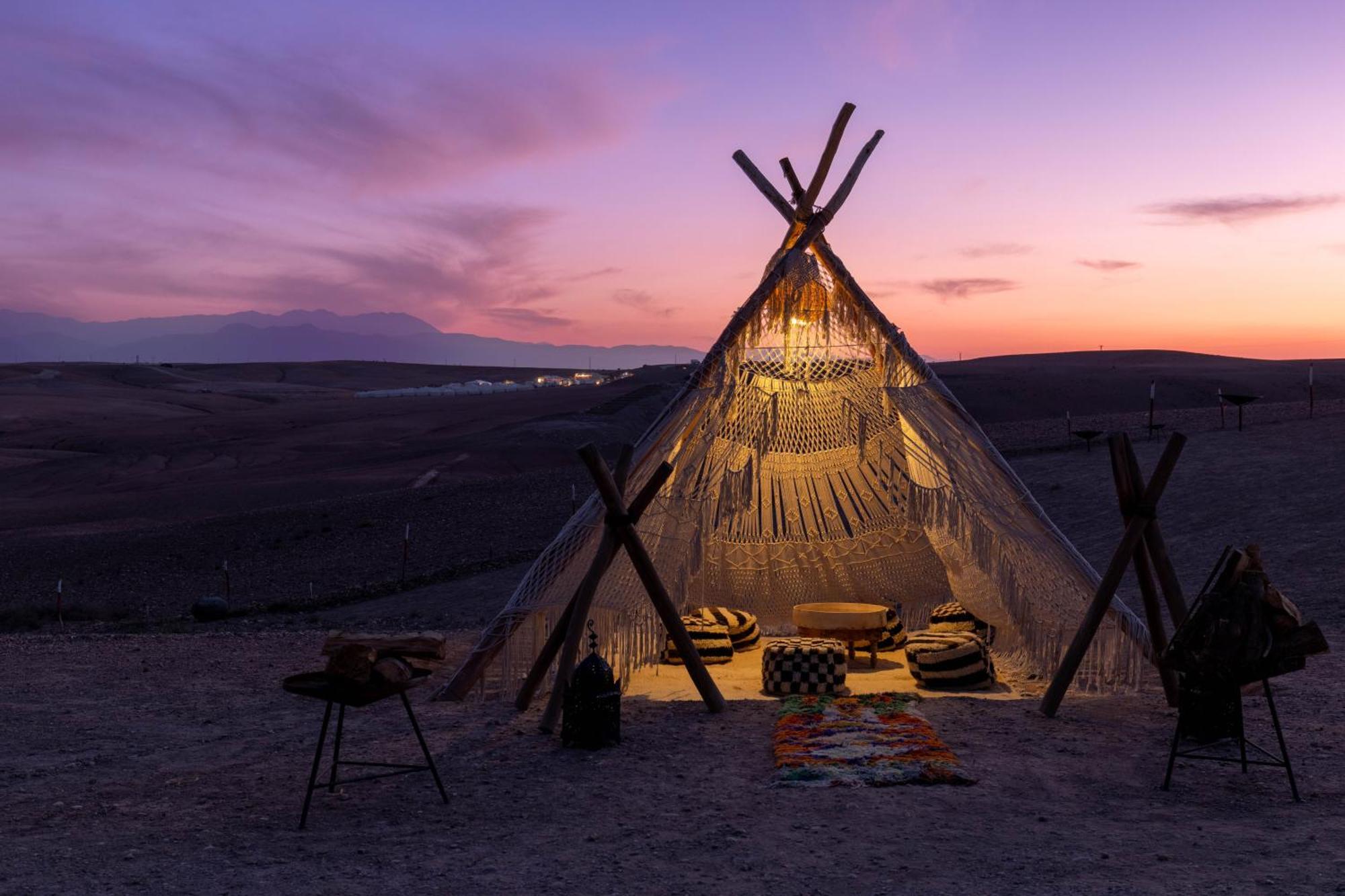 Alkamar Camp Agafay Hotell El Karia Exteriör bild